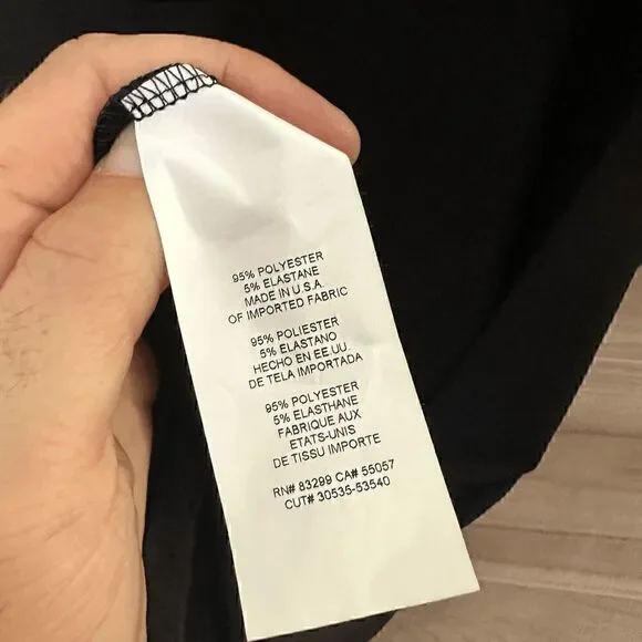 Annalee + Hope Womens Black Sleeveless Shift Stretch Midi Dress Size Large - Picture 6 of 8